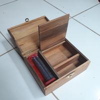 Gambar kotak kayu unik bahan full bambu - kotak + gulung dari Toko Aasaf undefined 3 Tokopedia