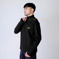Gambar Jaket tracktop olahraga runing pria wanita halfzipper sporty OWS GOLD - Hitam, M dari OWS.SPORT.IND undefined 3 Tokopedia