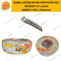 Gambar KABEL LISTRIK 2x1,5mm2 NYM isi 2 KITANI HARGA 1 ROLL 50meter dari SERBA SERBI KAN undefined 1 Tokopedia