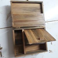 Gambar kotak kayu unik bahan full bambu - kotak + gulung dari Toko Aasaf undefined 1 Tokopedia