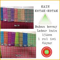 Gambar KAIN KOTAK Seragam sekolah bahan celana dan baju dari mahesashoptunggal undefined 1 Tokopedia