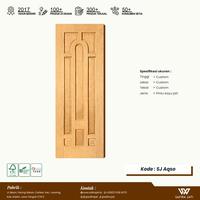 Gambar Pintu kayu jati lokal SJ04 - 90x200x3 cm dari Safira Jati undefined 1 Tokopedia