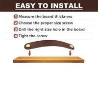 Gambar Handle Laci Kulit Tarikan Laci Leather Modern Gagang Pintu Lemari dari Penny-Y undefined 5 Tokopedia