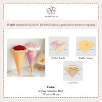 Gambar Kertas Bucket  // CONE // 35 x 48 Cm // ECER - Ombre Purple dari paperfor undefined 1 Tokopedia
