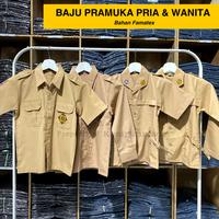 Gambar Seragam Sekolah Baju Pramuka Laki Perempuan SD SMP SMA Lengan Panjang - PANJANG LK, 13-14 dari seragamsekolahta undefined 1 Tokopedia