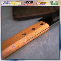 Gambar Pisau Dapur Inox serbaguna Chef Knife Gagang Kayu Asli Stainless Steel Sayur Daging Bumbu - 6inci dari arthashop22 undefined 5 Tokopedia