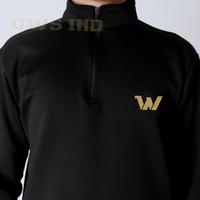 Gambar Jaket tracktop olahraga runing pria wanita halfzipper sporty OWS GOLD - Hitam, M dari OWS.SPORT.IND undefined 5 Tokopedia