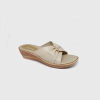 Gambar Sandal Pesta Wanita Krem ORIGINAL 1.4 Sendal Wedges Kondangan Ibu Ibu - HR14 K, 37 dari Toko Va Big Size undefined 3 Tokopedia