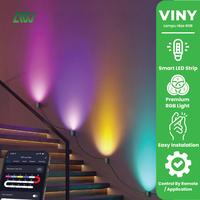 Gambar All For Work Lampu RGB VINY Lampu Hias Dinding Smart Nordic Paket Komplit dengan Remote dari All For Work Indonesia undefined 1 Tokopedia