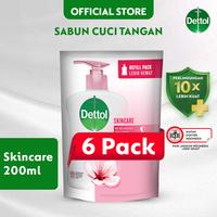 Gambar Dettol Sabun Cuci Tangan Skincare 200ml x6 - Anti Kuman & Bakteri dari Dettol Indonesia Store undefined 1 Tokopedia