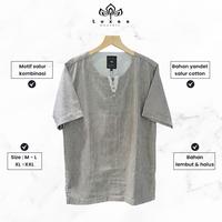 Gambar Baju Koko Pria Dewasa Oblong Motif Salur Kombinasi Yandet Salur Cotton - XL dari Luxee Store undefined 1 Tokopedia