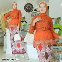 Gambar set kebaya brukat premium/fashion wanita/kebaya lengan panjang - kuning lemon, M dari grosir kebaya002 undefined 3 Tokopedia