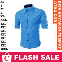 Gambar Kemeja Pria SURABAYA Pendek Big Garis BIRU MUDA LANGIT LAUT X HITAM - XS, PRIA PANJANG dari CORATCORETUDIO SHOP undefined 1 Tokopedia