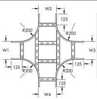 Gambar Cable Ladder Cross/Kabel Cross Ladder Hotdip 500x100 Plat 1.8 SPHC dari Derkatraykabelindo undefined 1 Tokopedia
