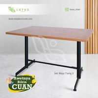 Gambar Meja Resto / Cafe / Makan HPL Tebal 3cm Persegi Panjang - 80x120, barang dari Lotus Chair undefined 1 Tokopedia