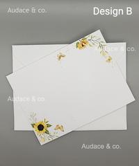 Gambar 9 Pcs/Set Kartu Amplop Ucapan Kosong Blank Card "Sun Flower" - Design A dari Audace & Co undefined 5 Tokopedia