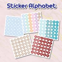 Gambar Stiker Label Deco Aesthetic / Stiker Huruf dan Angka Ekonomis - Biru Muda dari MaxBee19 undefined 1 Tokopedia