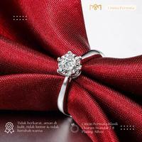 Gambar Cincin Wanita Bahan Awet Silver Fashion Ring Zircon Perhiasan Korea dari Umma Permata undefined 1 Tokopedia