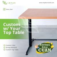 Gambar Meja Resto / Cafe / Makan HPL Tebal 3cm Persegi Panjang - 80x120, barang dari Lotus Chair undefined 2 Tokopedia