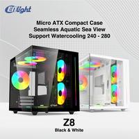 Gambar Casing ENLIGHT Z8 WHITE - Micro ATX - INCLUDE 3 FAN dari Global Comp_NEW undefined 1 Tokopedia