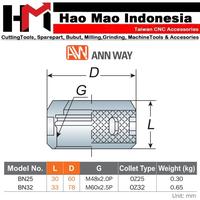 Gambar Nut OZ 25 Nut Collet Nut OZ Nut Tutup Arbor OZ25 ANNWAY Taiwan OZ25 dari HaoMao Indonesia 12 undefined 3 Tokopedia