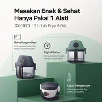 Gambar OXONE OX 197D 2 in 1 Air Fryer & Grill 3 Liter 800 Watt OX197D - Hitam dari VIXION HOME SOLUTION undefined 2 Tokopedia