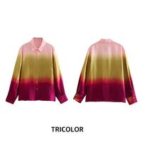 Gambar Tricolor Orange Gradient Blouse Atasan Lengan Panjang Gradasi dari saluvstore undefined 2 Tokopedia