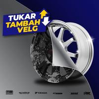 Gambar VELG MOBIL RACING RING 18 HSR  WARNA HITAM KILAT BISA CICILAN dari Toko velg HSR WHEEL surabaya undefined 2 Tokopedia