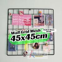Gambar Wire Wall grid Ram Persegi 40X40 DIY room decor pajangan foto polaroid dari REVANISTAR DISPLAY undefined 4 Tokopedia