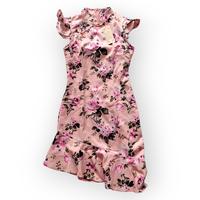 Gambar cheongsam wanita imlek peach pink motif bunga peony dari Fang88 undefined 1 Tokopedia