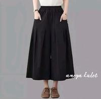 Gambar Celana Kulot Wanita Linen Kekinian Terbaru - Mocca , All Size dari TheresaLie Store undefined 2 Tokopedia