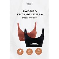 Gambar AA111- Sare Studio Padma Padded Tencel Triangle Bra 2 Packs in Mix - XL dari AdelLestari undefined 1 Tokopedia