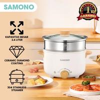 Gambar SAMONO Panci Listrik 4 Liter Ceramic Coating + Steamer SW DG01S dari Toko Pusat Perabot undefined 1 Tokopedia