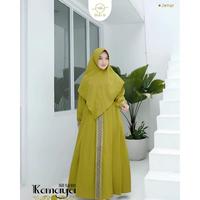 Gambar Gamis syari set khimar jumbo/Gamis Kanaya/Bahan Crepe - DASTY dari ummy01store undefined 5 Tokopedia