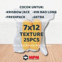 Gambar Plastik Vacum Texture Embos 7x12 cm / Vacuum Bag / Plastic Embossed - isi 25pcs BULAT dari Mitra Packindo Machinery undefined 1 Tokopedia