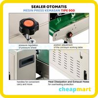 Gambar FR900 Mesin Sealer Otomatis Continuous Band Sealer Horizontal Band - Bubble + Kayu dari CHEAPMART undefined 4 Tokopedia