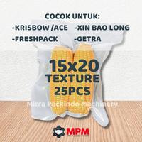 Gambar Plastik Vacuum Embos 15x20cm Vacum Emboss / Vakum Embossed 15 x 20 cm - Isi 25pcs BULAT dari Mitra Packindo Machinery undefined 1 Tokopedia