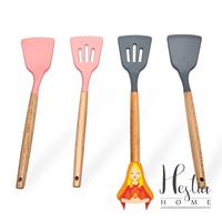 Gambar Alat Masak Silikon Spatula Sodet Kipas Silikon Gagang Kayu Tahan Panas - KIPAS, Abu-abu dari HESTIA HOME OFFICIAL undefined 1 Tokopedia