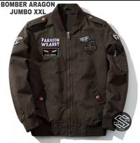 Gambar Jaket Bomber kanvas Pria Aragon Emblem Full Bordir Sensor - Hitam, XXL dari sensorofficial undefined 4 Tokopedia