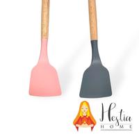Gambar Alat Masak Silikon Spatula Sodet Kipas Silikon Gagang Kayu Tahan Panas - KIPAS, Abu-abu dari HESTIA HOME OFFICIAL undefined 2 Tokopedia