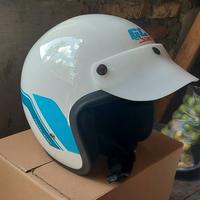 Gambar Helm Honda GL Series White Blue dari Helm Vespa undefined 1 Tokopedia