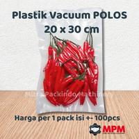 Gambar Plastik Vacuum 20x30 / Plastik Vakum Makanan 20 x 30 cm KRT - 20x30 KRT, Isi 100pcs dari Mitra Packindo Machinery undefined 1 Tokopedia