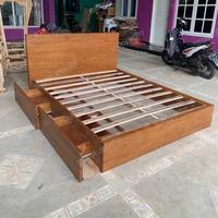 Gambar Tempat Tidur Jati Tempat Tidur Minimalis Dipan Laci Custom Hotel Mewah - 180 x 200 cm dari SINAR JEPARA undefined 1 Tokopedia