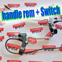 Gambar HANDLE REM SEPEDA LISTRIK DENGAN SWITCH SAKLAR SEPASANG KIRI KANAN dari Dennis FIZ undefined 1 Tokopedia