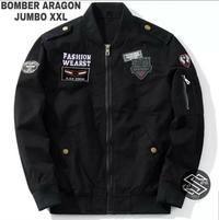 Gambar Jaket Bomber kanvas Pria Aragon Emblem Full Bordir Sensor - Hitam, XXL dari sensorofficial undefined 1 Tokopedia