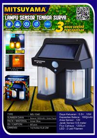 Gambar Lampu Sensor Tenaga Surya Mitsuyama MS-1040 dari JAYA MULIA TEKNIK_NEW undefined 1 Tokopedia