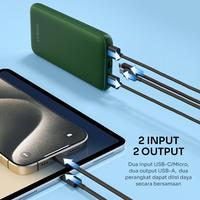 Gambar Powerbank Robot RT12 10000mAh Dual Input Output - BLUE dari Els Computer undefined 3 Tokopedia