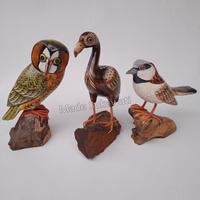 Gambar Kerajinan patung kayu Burung Flamingo dengan tatakan handmade bali - Putih dari MadeSukawati undefined 5 Tokopedia