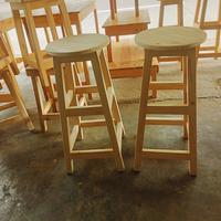 Gambar kursi bulat mini bar 30×30×70 dari Furniture Balqis jaya undefined 3 Tokopedia