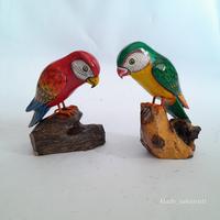 Gambar Kerajinan patung kayu Burung Flamingo dengan tatakan handmade bali - Putih dari MadeSukawati undefined 4 Tokopedia